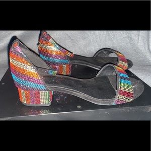 GB girls sparkly heels size 3